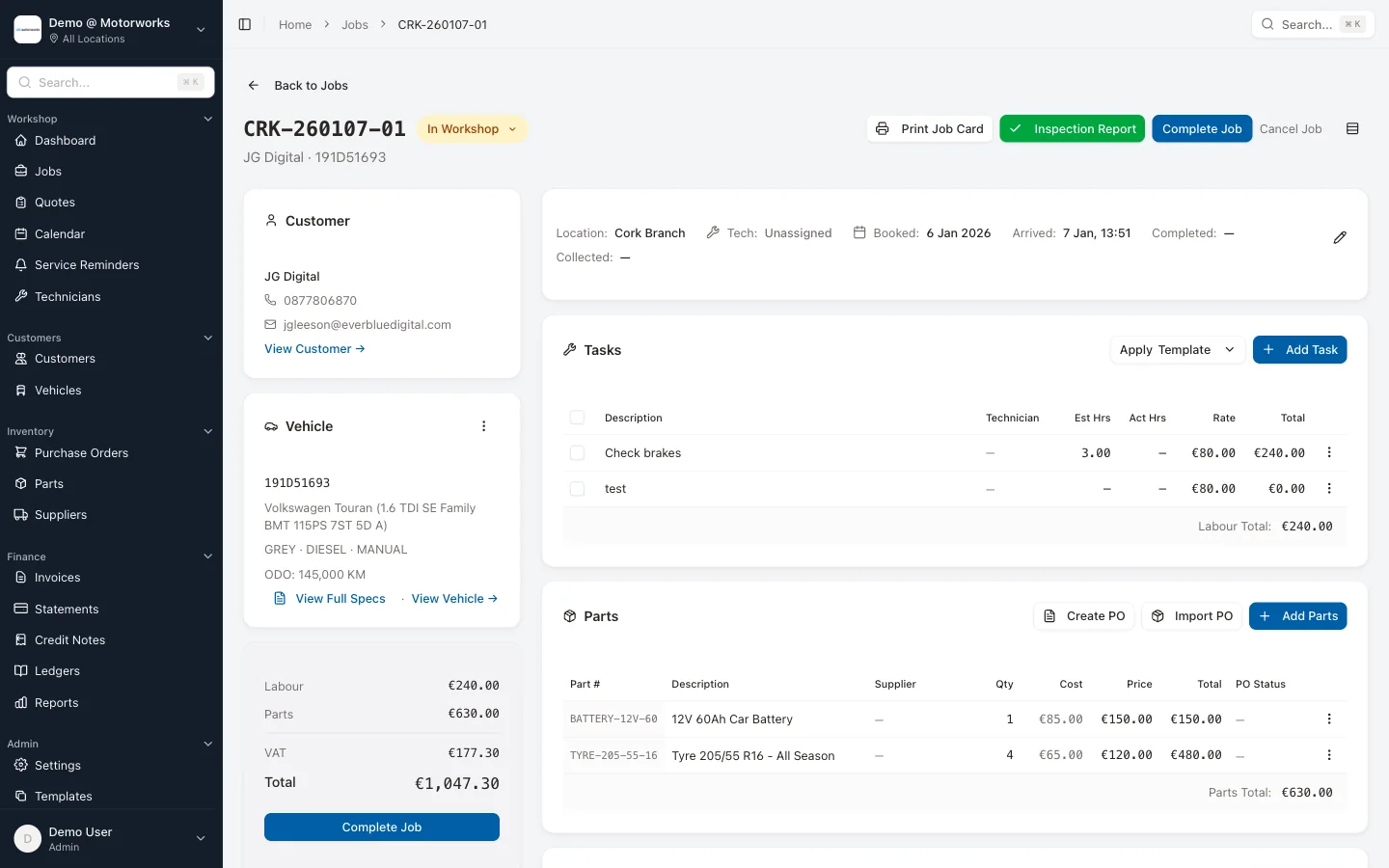 Digital Job Cards vs Paper: A Realistic Comparison for Garages - MotorWorks blog article